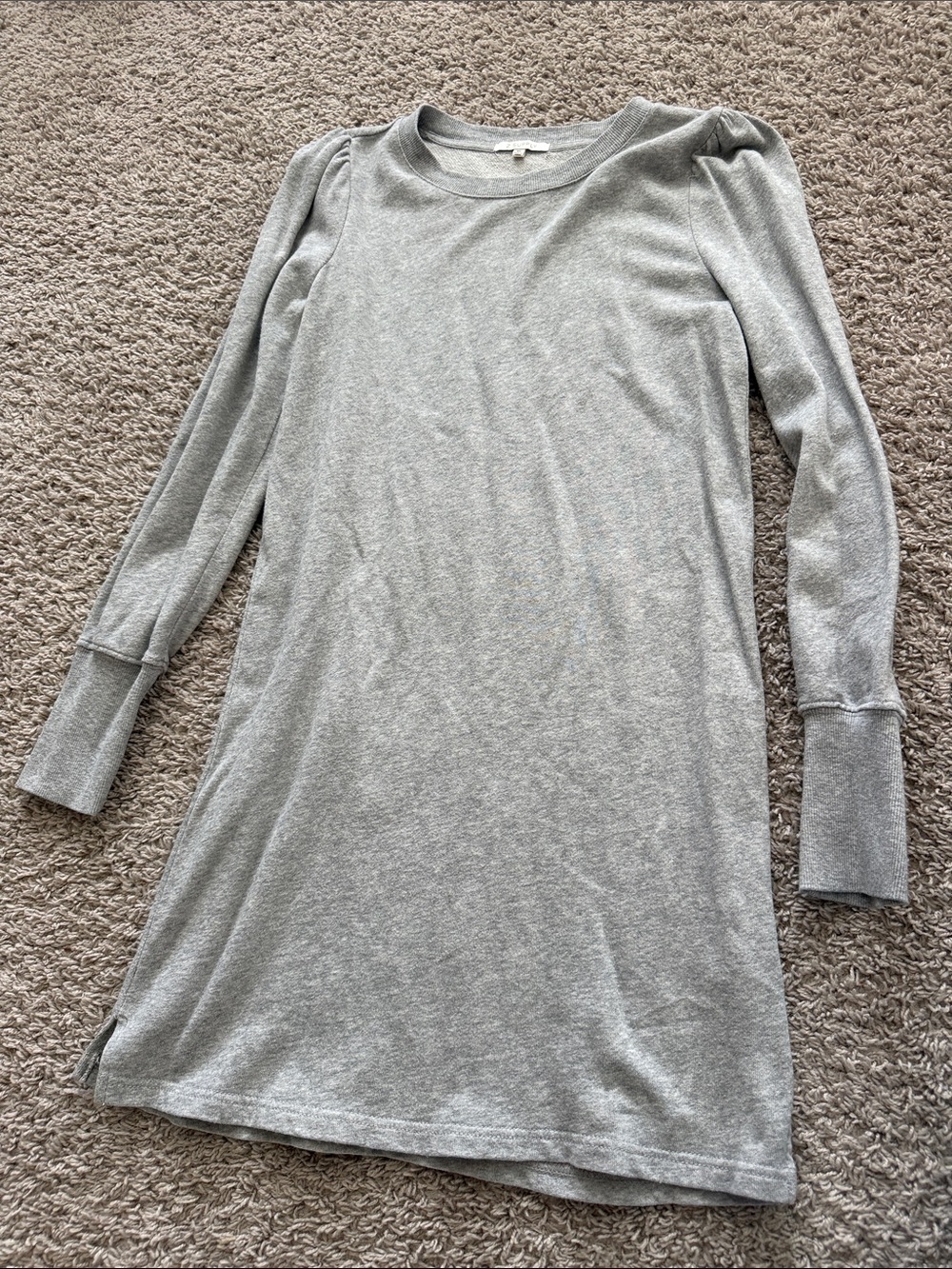 Heather Gray Long Sleeve Shift Dress